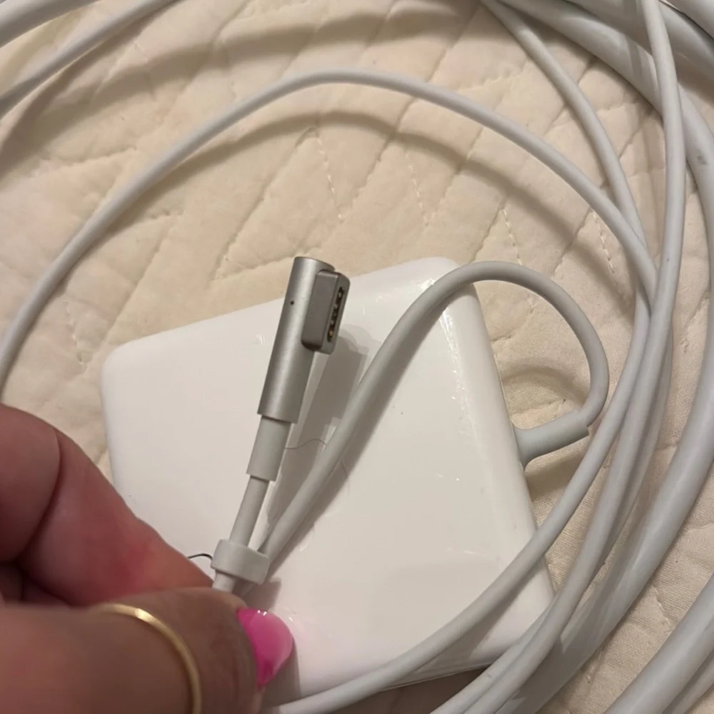 Apple White Charging Cable and Adapter